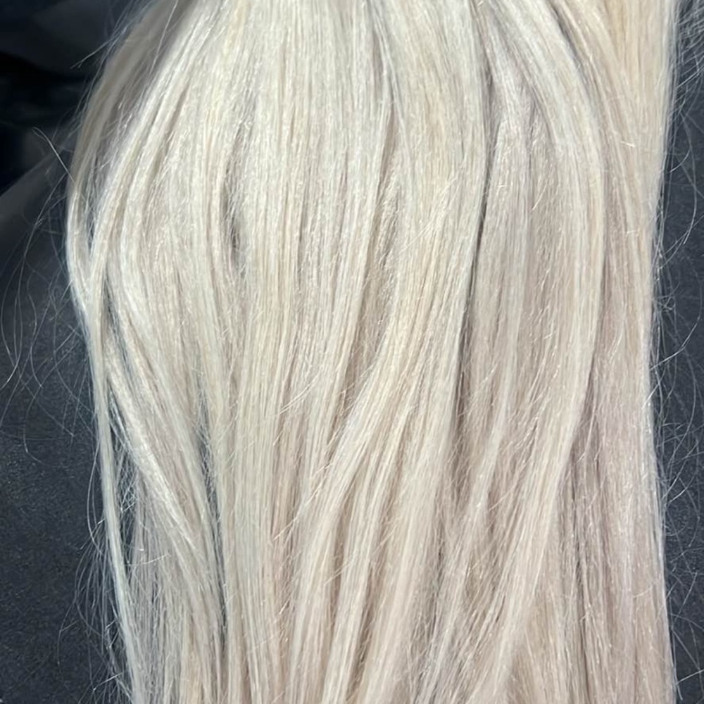 Luxurious Platinum Blonde Hair Extensions